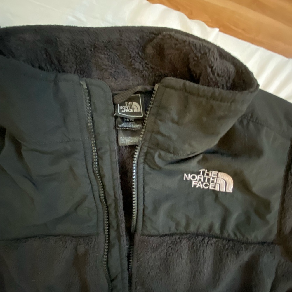 The North Face Quarter Zip Fleece /zip up, black hoody 14 /16